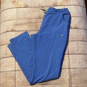 Figs straight leg MT ceil blue pants